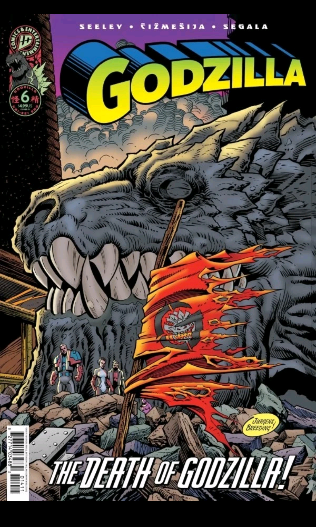 Godzilla [Kai-Sei Era] #6 Dan Jurgens The Death Of Godzilla Secret Homage